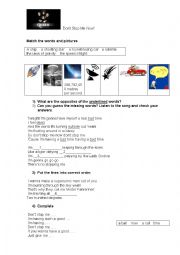 English Worksheet: Dont stop me now