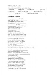 English Worksheet: viva la vida