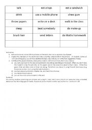 English Worksheet: Present Continuous - inappropriate behaviour