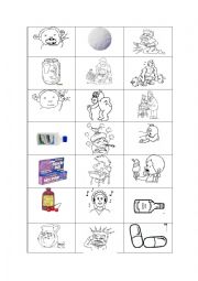 English Worksheet: AILMENTS