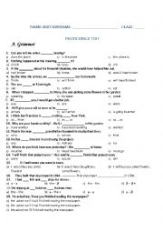 English Worksheet: Proficiency Test 