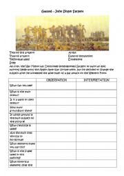 English Worksheet: gassed by John Singer Sargent