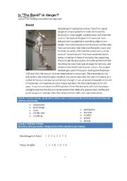 English Worksheet: The David