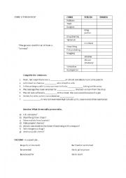 English Worksheet: Crime and Punishment