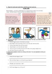 English Worksheet: Simple Past Reading