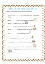 Present and Past form of the verb