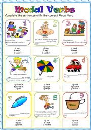 English Worksheet: Modal Verbs Worksheet