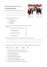 English Worksheet: Reported Speech. Video Session School of Rock