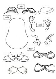 English Worksheet: Mr. Mrs. Potato Head