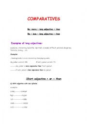 English Worksheet: Comparatives