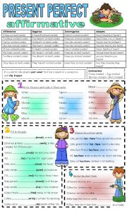 English Worksheet: Present perfect - part 1