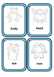 English Worksheet: Body Parts