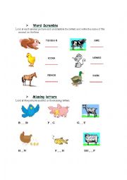 Farm animals and pets