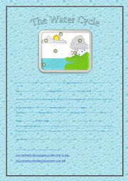 English Worksheet: Listening comprehension: the water cycle, link to the video file included.