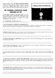 English Worksheet: grammar worksheet should have