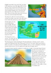 English Worksheet: Mayan Civilization