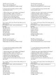 English Worksheet: The tourist - comprehension