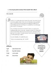 English Worksheet: reading Comprehension