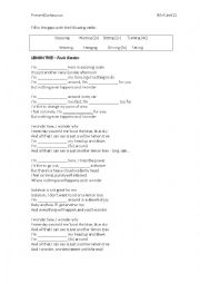 English Worksheet: Lemon Tree: present continuous