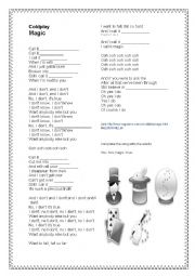 English Worksheet: cold paly- magic