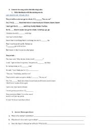 English Worksheet: Rehab- Amy Winehouse