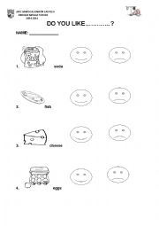 English Worksheet: Do you like....?