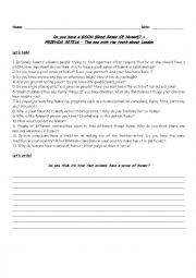 English Worksheet: Do you have a GSOH (good sense of humor)? + Video activity: FRIENDS - The one with the truth about London!