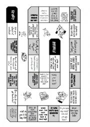 English Worksheet: board game