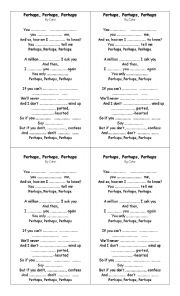 English Worksheet: Perhaps, perhaps, Perhaps