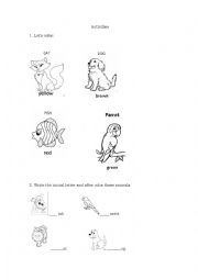 English Worksheet: Pets