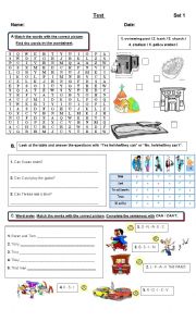 English Worksheet: elementary tesdt