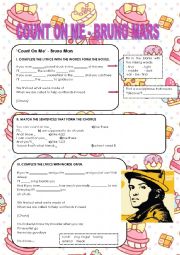 English Worksheet: Count on me
