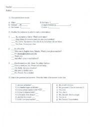 English Worksheet: Verb TO BE Exercises