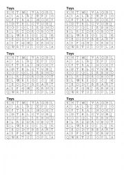 English Worksheet: TOYS. letter soup