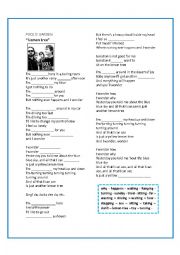 English Worksheet: LEMON TREE - FOOLS GARDEN