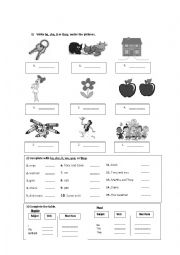 English Worksheet: Subjects