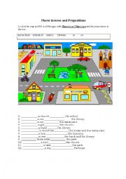 English Worksheet: There is and There are