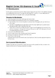 English Worksheet: Blockbusters