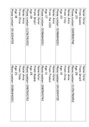 English Worksheet: Find your long lost twin