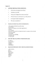 English Worksheet: Extra in English part 12