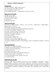 English Worksheet: Film review 