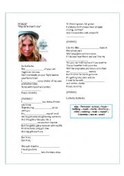 English Worksheet: FERGIE - Big Girls Dont cry