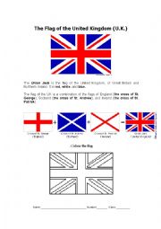 English Worksheet: The Union Jack