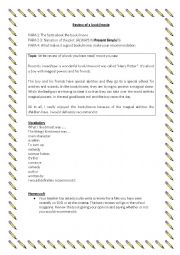 English Worksheet: How to write reviews