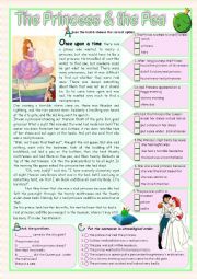 English Worksheet: THE PRINCESS & THE PEA