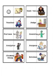 English Worksheet: Jobs domino