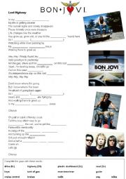 English Worksheet: Bon Jovi - Lost Highway