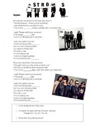 English Worksheet: The Strokes - Reptilia