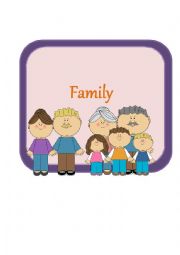 English Worksheet: Family flash card part 1