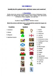 English Worksheet: UK Symbols